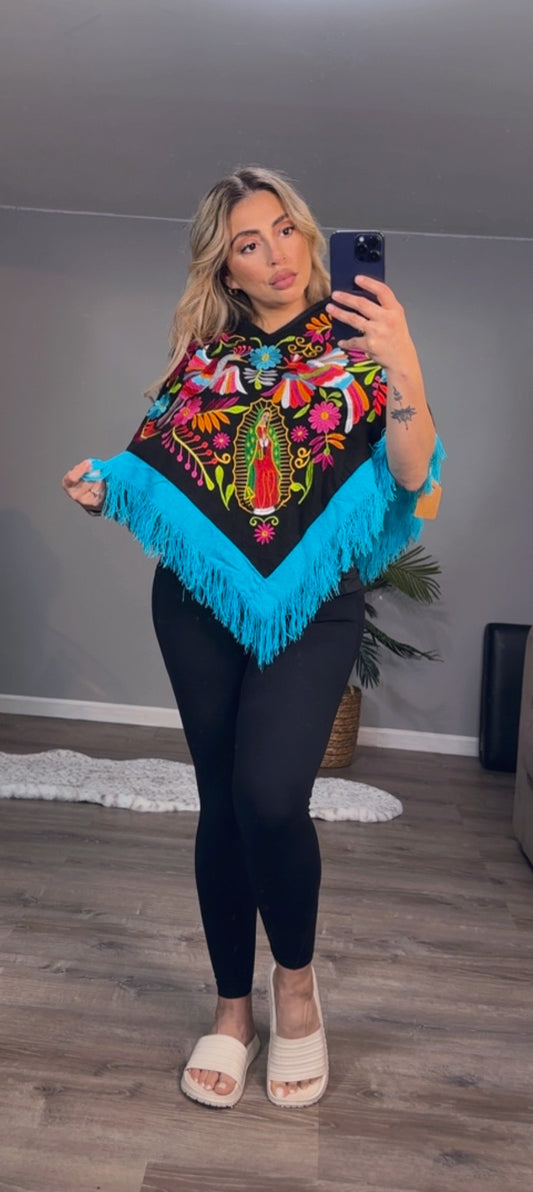 Gabán virgen de Guadalupe (Azul)