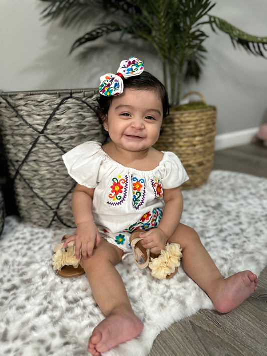 Mia’s romper (white)