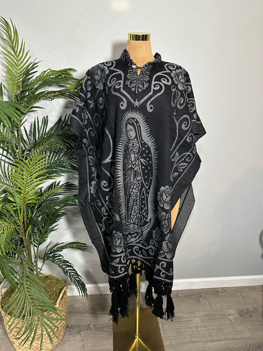 Gabán Virgen (Negro y gris)