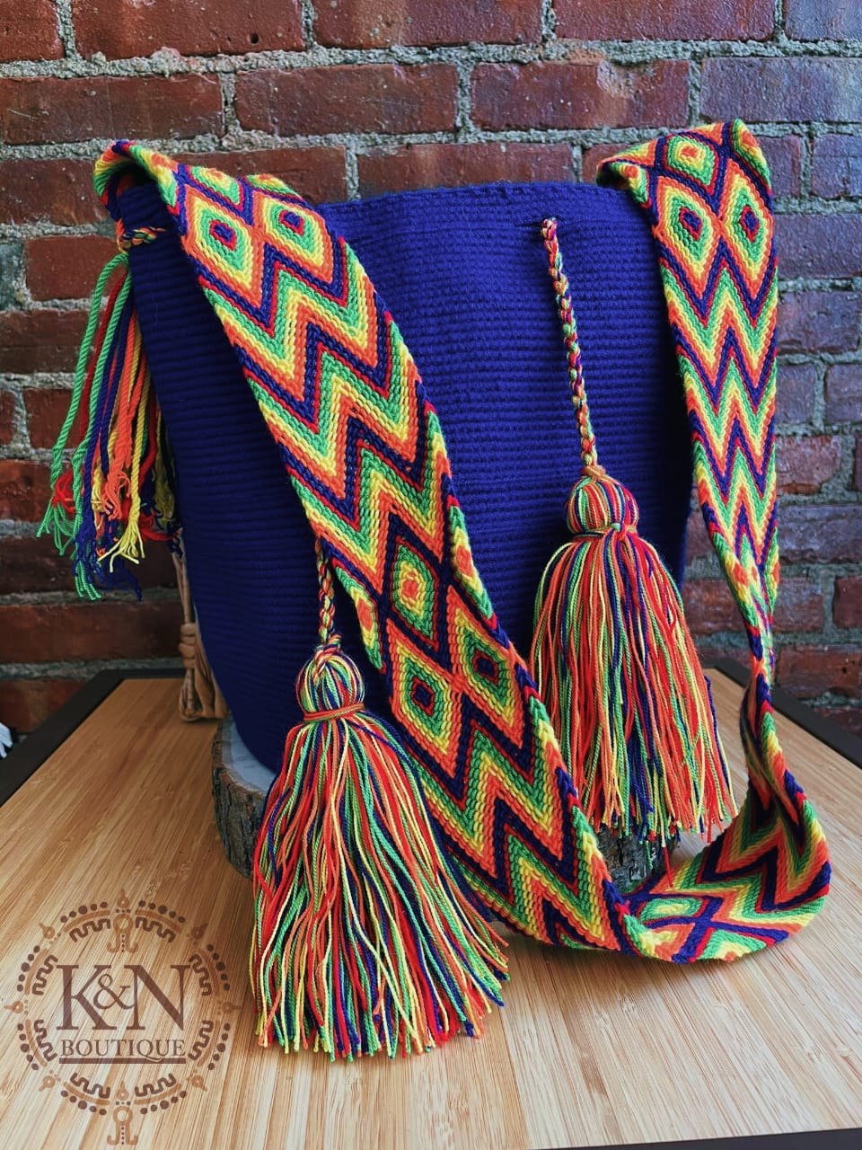 Wayuu Mochila tribal (royal blue)