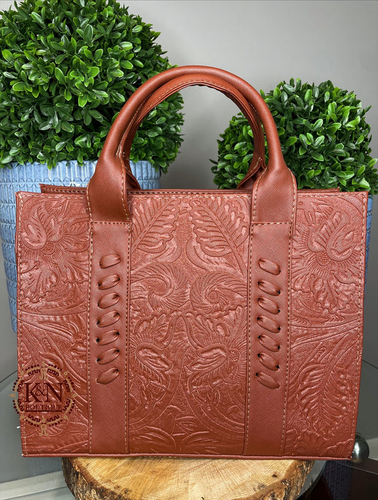 Camila tote ( reddish brown)