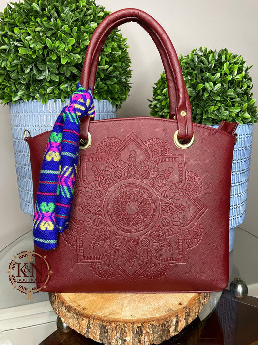 Lotus bags (burgundy)