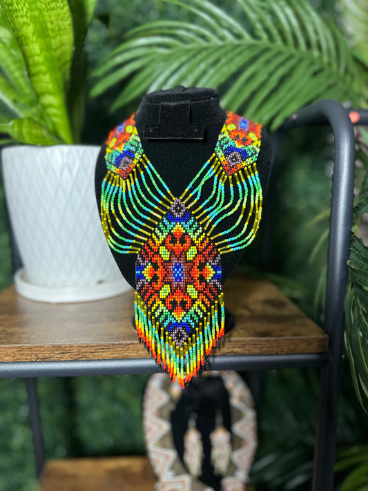 Huichol Necklaces (green)