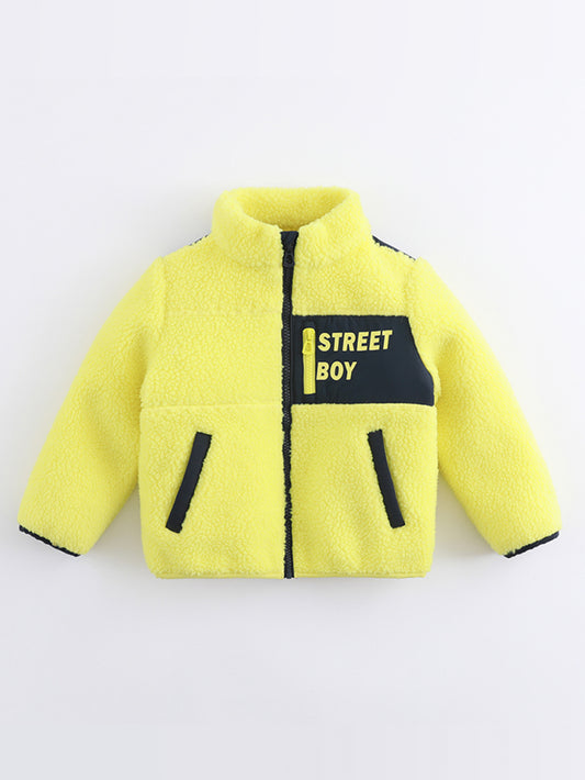 MARC & JANIE STREET BOY Zip Up Sherpa Fleece Jacket